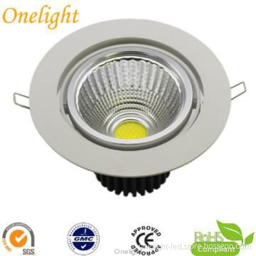 38W Dimmable COB Downlights Led High Power Indoor Lighting